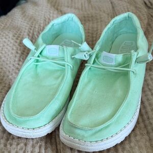 Hey Dude Bay Blue Casual Shoes, W 10